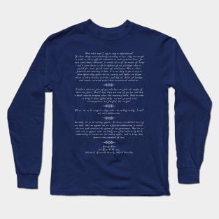 George Sims - Nutbush Address (Back Print) Long Sleeve T-Shirt